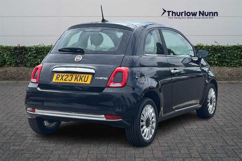 Fiat 500 1.0 Mhev Hatchback Euro 6 Ss RX23KKU Black #3