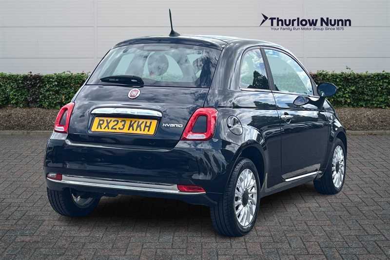 Fiat 500 1.0 Mhev Hatchback Euro 6 Ss RX23KKH Black #3