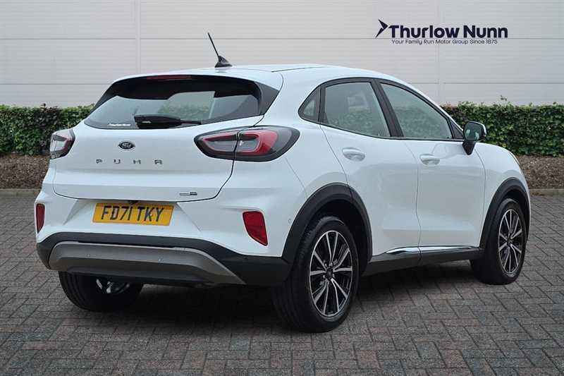 Ford Puma 1.0T Ecoboost Mhev Titanium Suv FD71TKY White #3