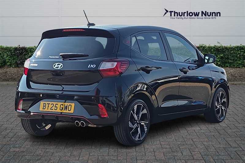 Hyundai I10 1.0 T-gdi N Line Hatchback Euro BT25GWO Black #3