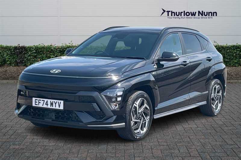 Hyundai Kona 1.6 H-gdi N Line Suv Hybrid Dct Euro 6 EF74WYV Black #4