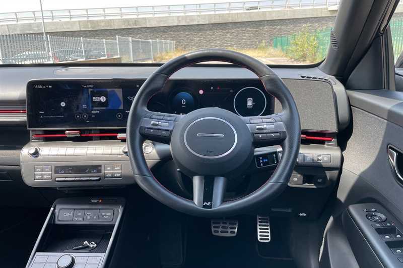 Hyundai Kona 1.6 H-gdi N Line Suv Hybrid Dct Euro 6 EF74WYV Black #2