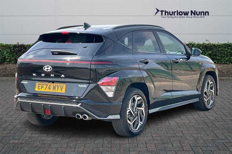 Hyundai Kona 1.6 H-gdi N Line Suv Hybrid Dct Euro 6 EF74WYV Black #6