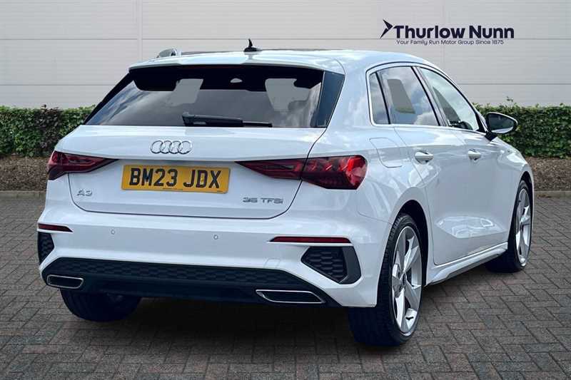 Audi A3 1.5 Tfsi 35 S Line Sportback Eur BM23JDX White #3