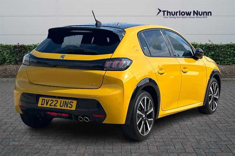 Peugeot 208 1.2 Puretech Gt Premium Hatchback Eat E DV22UNS Yellow #3