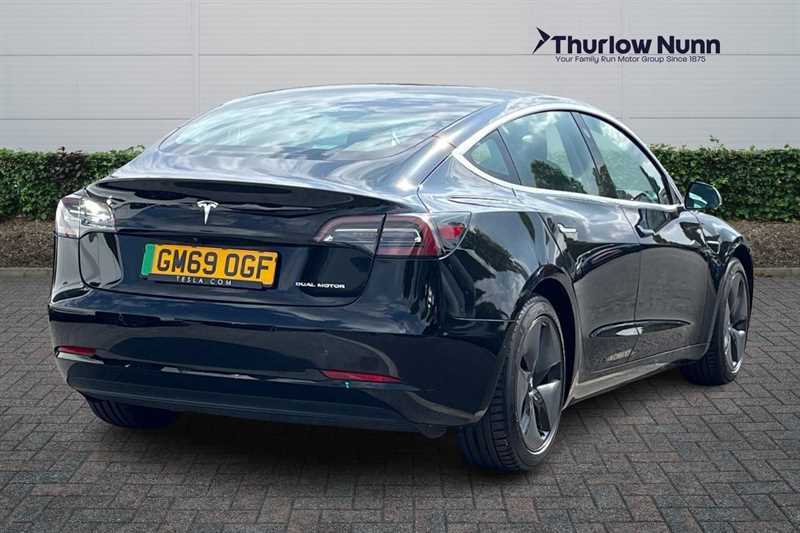 Tesla Model 3 Dual Motor Long Range Saloon 4 GM69OGF Black #3
