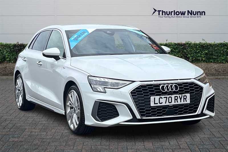 Audi A3 1.0 Tfsi 30 S Line Sportback Eur LC70RYR White