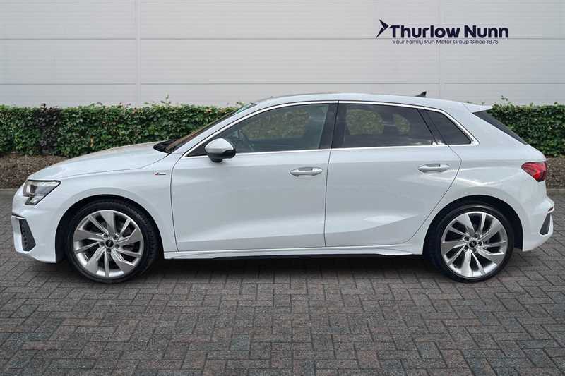 Audi A3 1.0 Tfsi 30 S Line Sportback Eur LC70RYR White #6