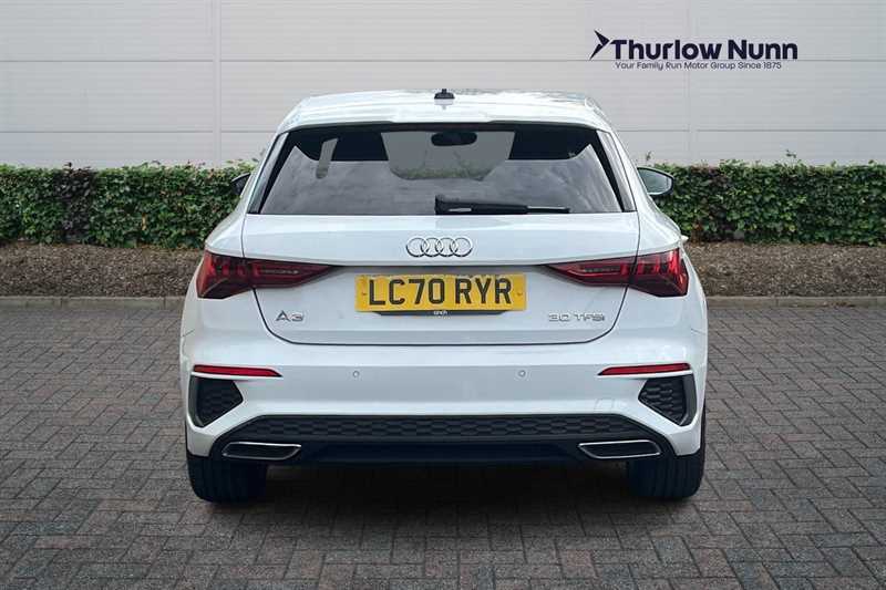 Audi A3 1.0 Tfsi 30 S Line Sportback Eur LC70RYR White #4