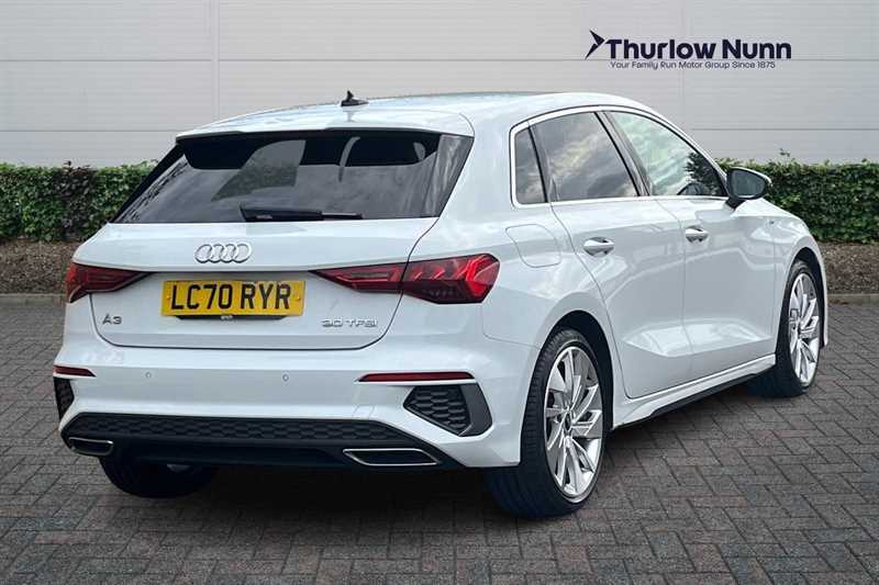 Audi A3 1.0 Tfsi 30 S Line Sportback Eur LC70RYR White #3