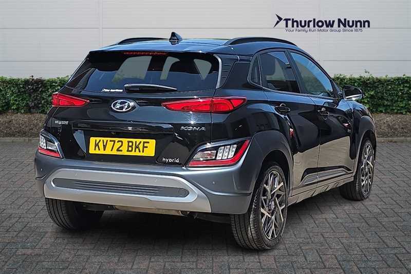 Hyundai Kona 1.6 H-gdi Premium Suv Hybrid Dct Euro 6 KV72BKF Black #3