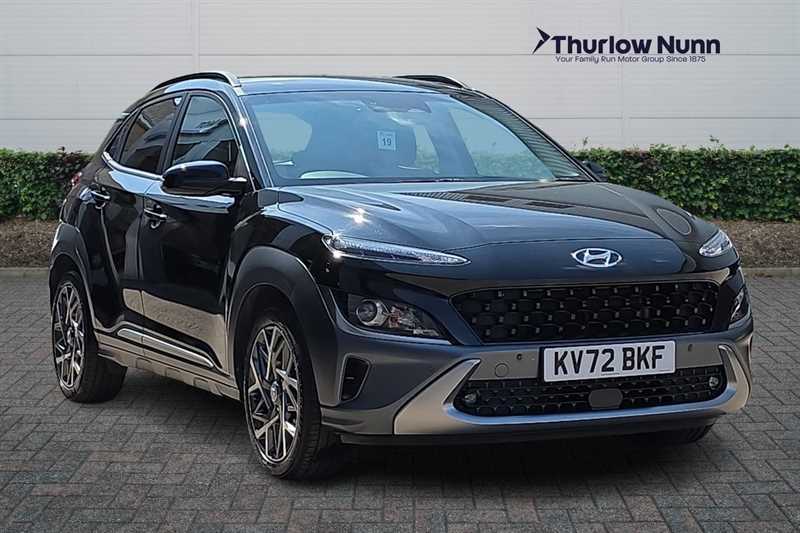 Hyundai Kona 1.6 H-gdi Premium Suv Hybrid Dct Euro 6 KV72BKF Black