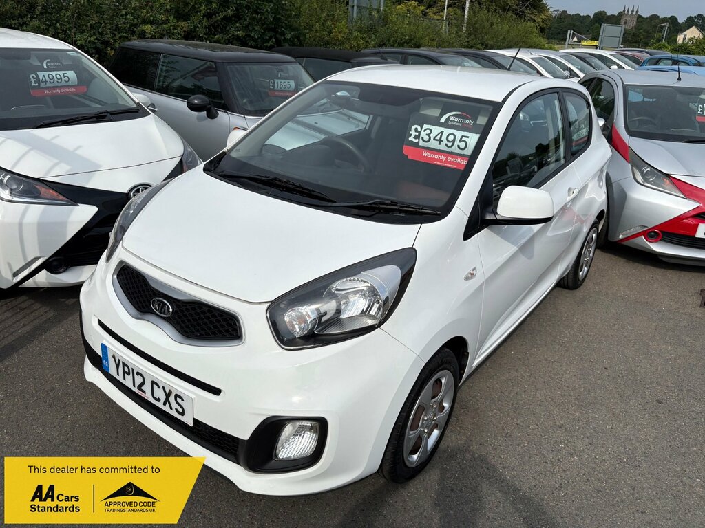 Kia Picanto 1.0 1 Hatchback Euro 5 68 Bhp White