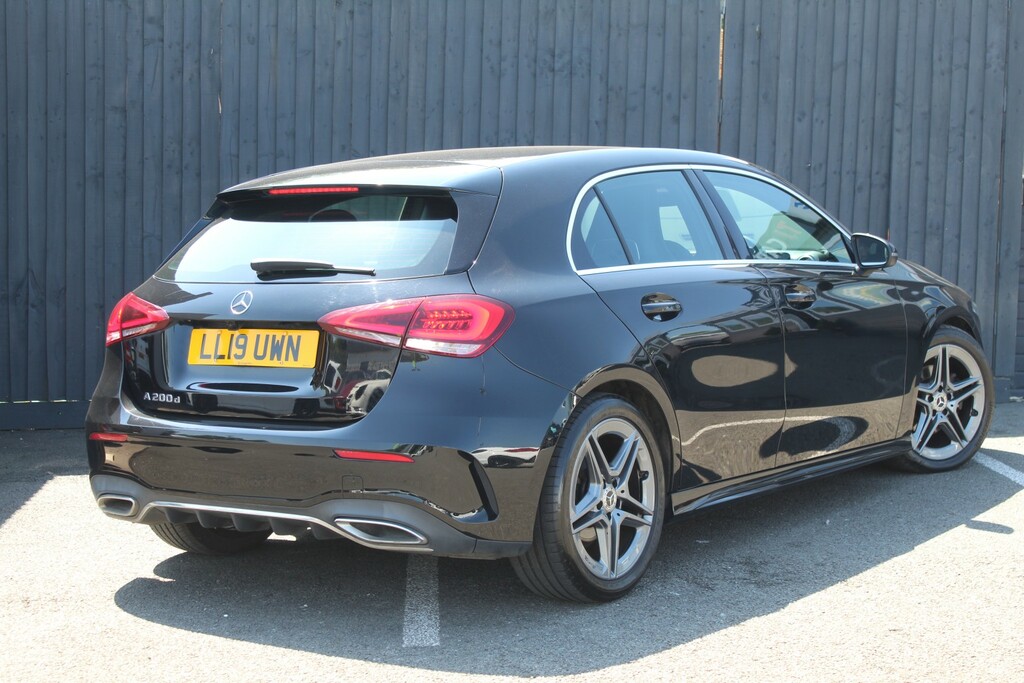 Mercedes-Benz A Class Hatchback 2.0 A200d Amg Line 2019 LL19UWN Black #6