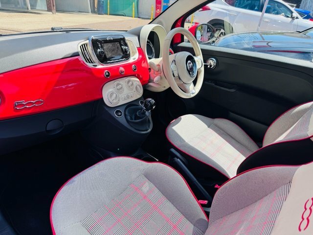 Fiat 500 2017 1.2 Lounge Hatchback Euro 6 Pink #4