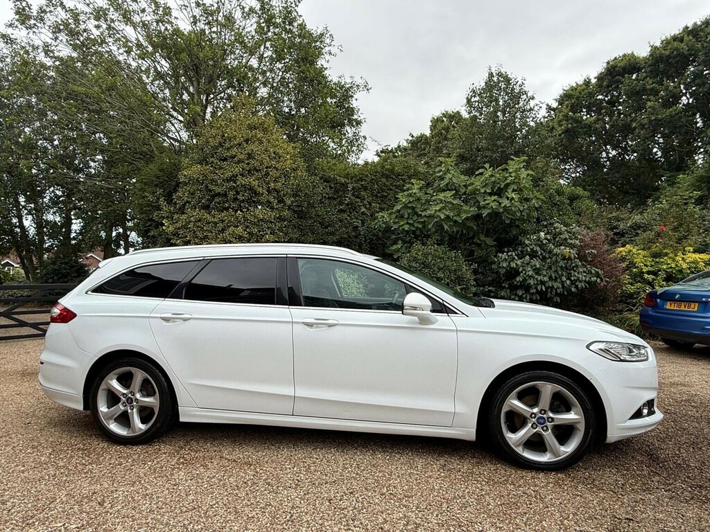 Ford Mondeo 2.0 Tdci Titanium Powershift Euro 6 Ss FE66AZO White #4