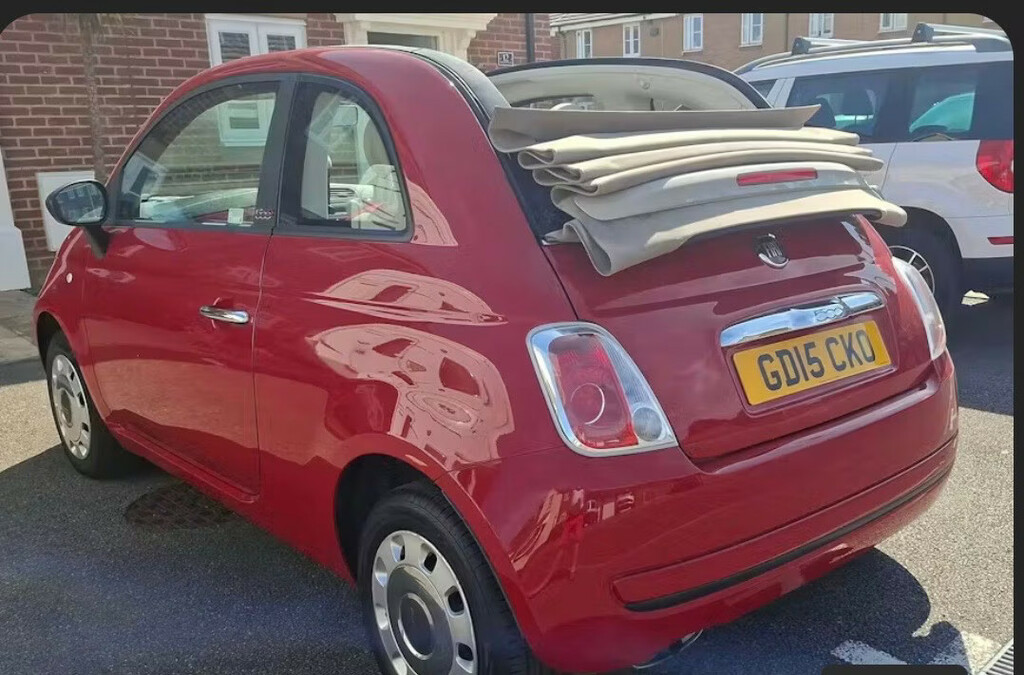 Fiat 500 1.2 Pop Start Stop Convertible Red