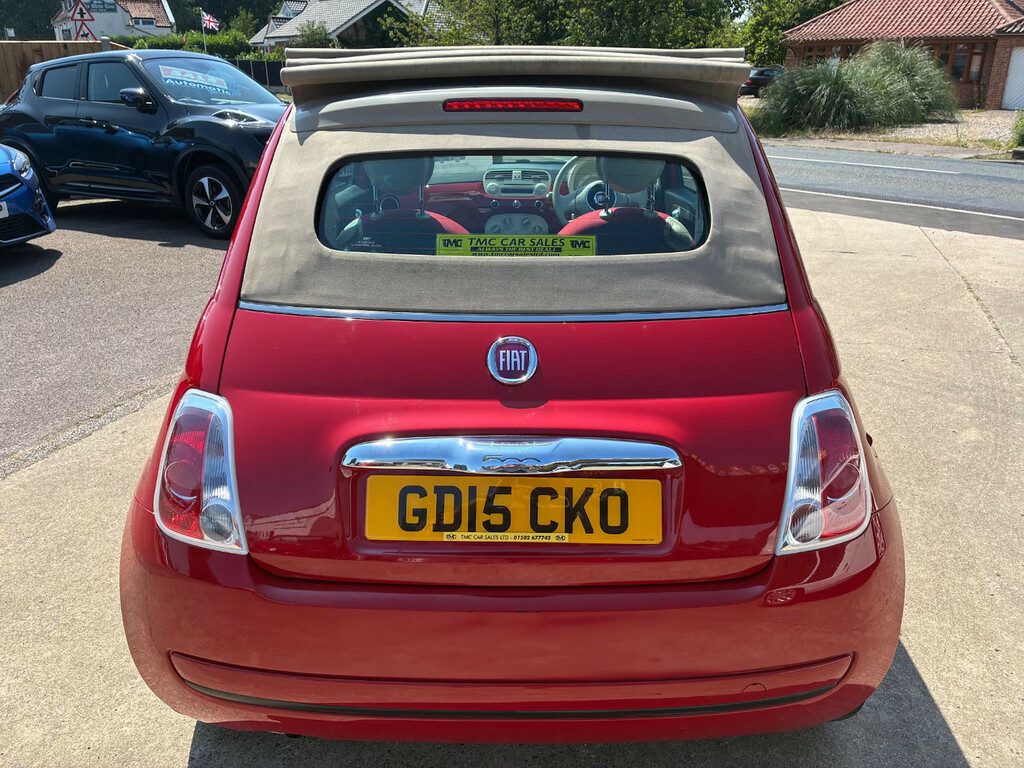Fiat 500C 1.2 Pop Start Stop Convertible Red #5