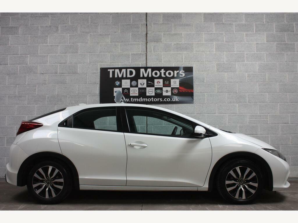 Honda Civic 1.6 I-dtec S Euro 5 S S White #4