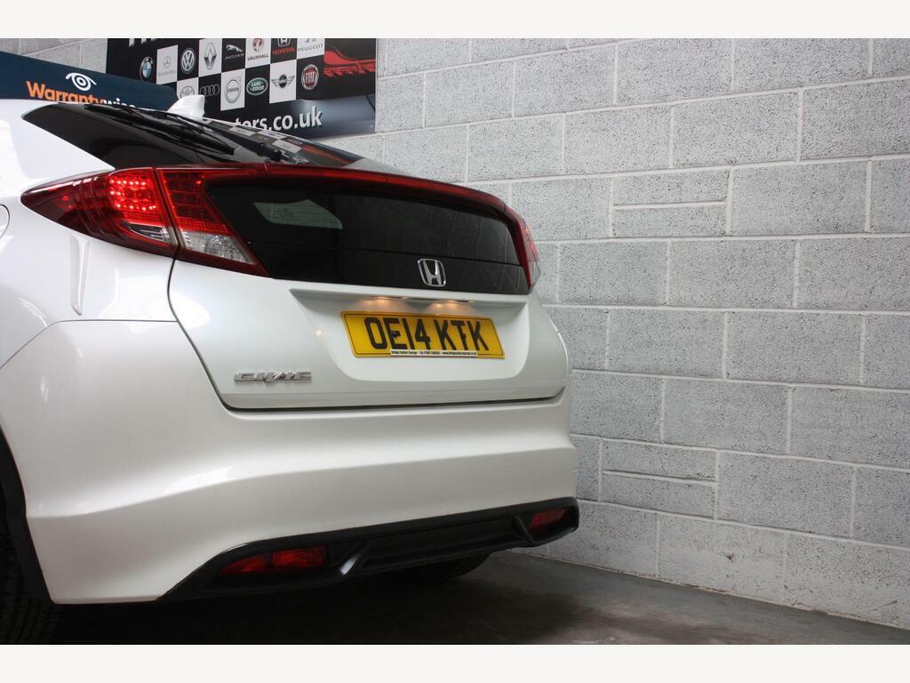 Honda Civic Hatchback 1.6 I-dtec Sr Euro 5 Ss 201463 White #9