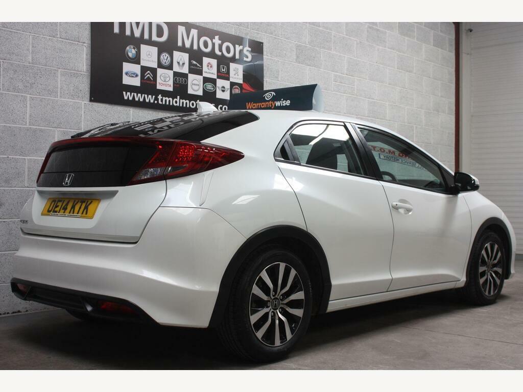 Honda Civic Hatchback 1.6 I-dtec Sr Euro 5 Ss 201463 White #8