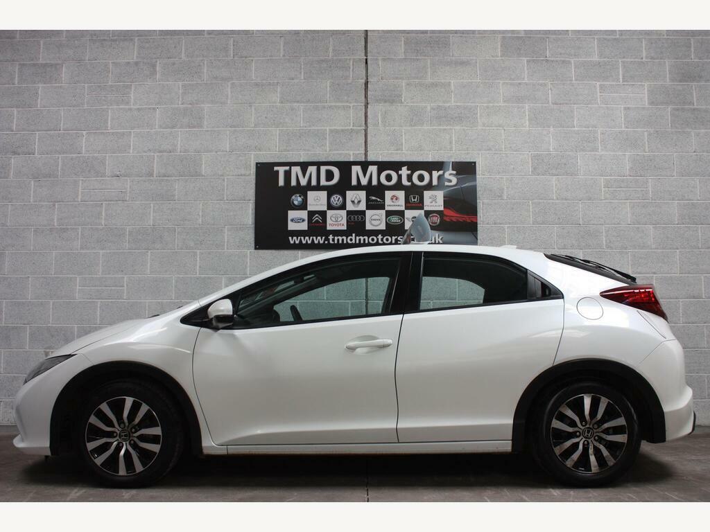 Honda Civic 1.6 I-dtec S Euro 5 S S White #5
