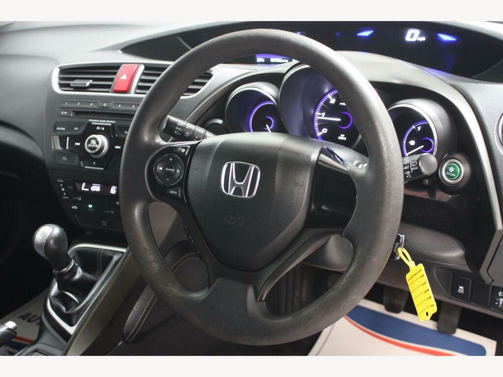 Honda Civic Hatchback 1.6 I-dtec Sr Euro 5 Ss 201463 White #12