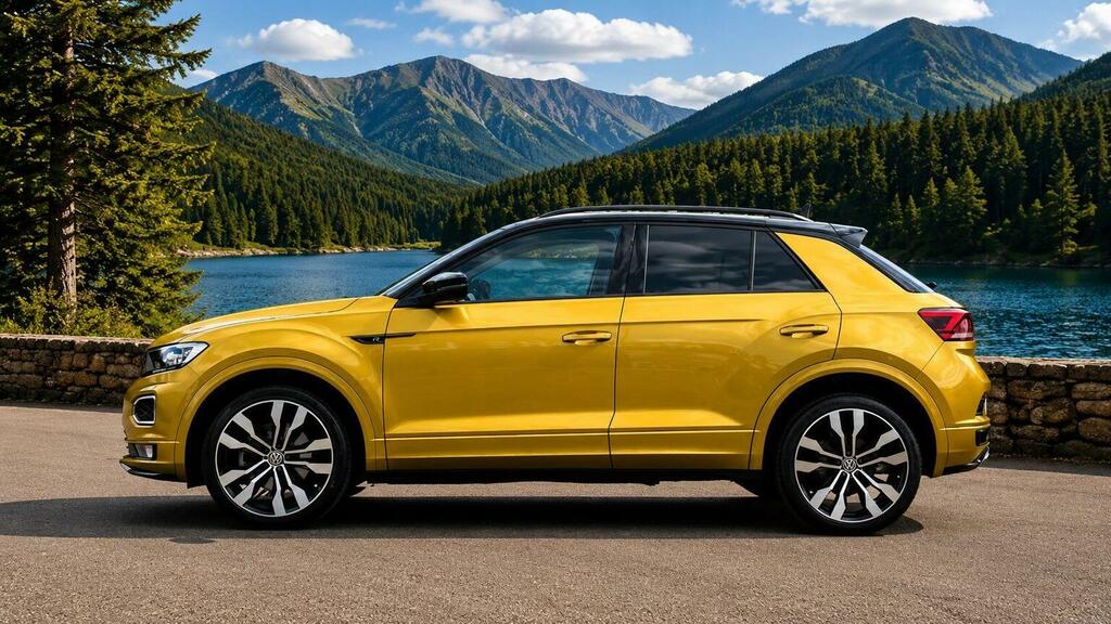 Volkswagen T-Roc 1.5 Tsi Evo R-line Dsg Euro 6 Ss Yellow #4