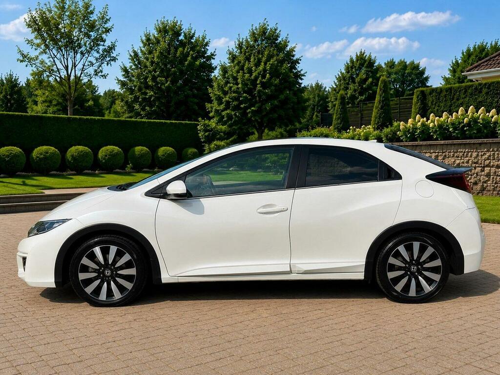Honda Civic 1.8 I-vtec Sr Euro 6 White #4