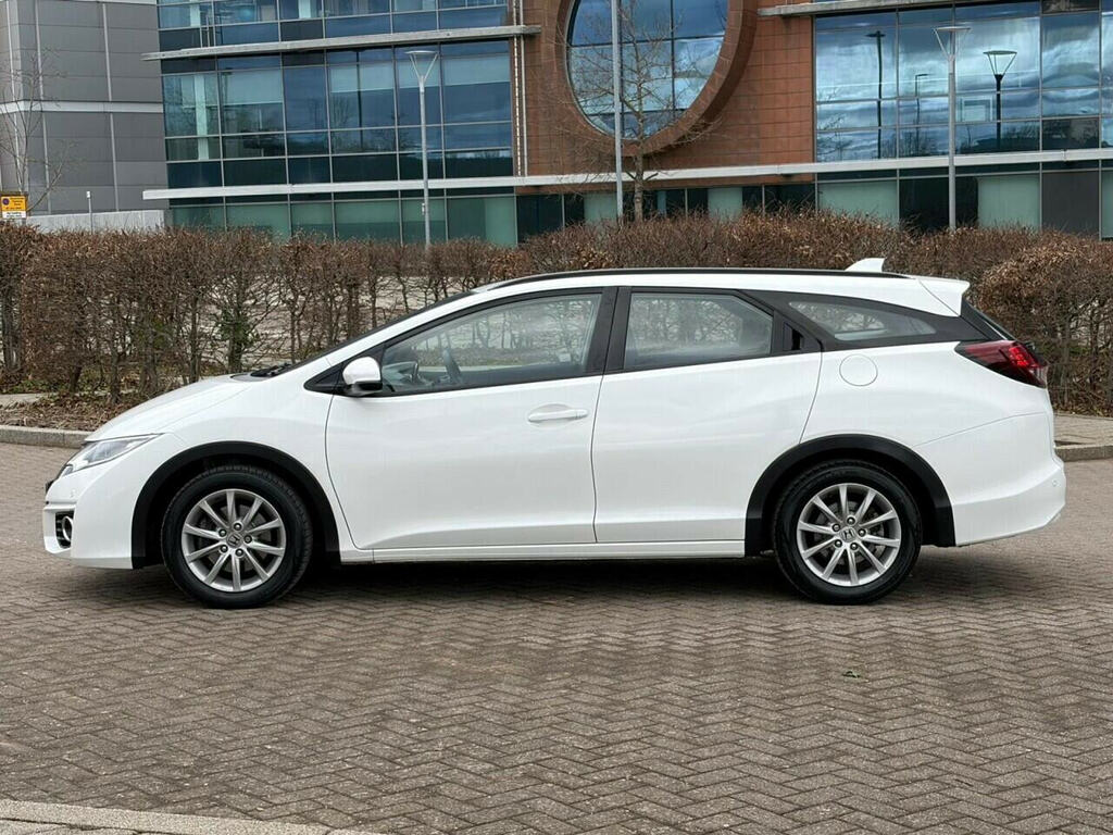 Honda Civic 1.6 I-dtec Se Plus Tourer Euro 5 White #3