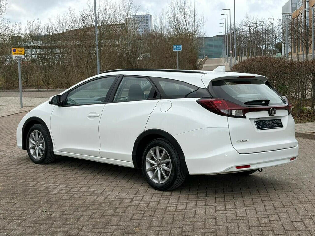 Honda Civic 1.6 I-dtec Se Plus Tourer Euro 5 White #6