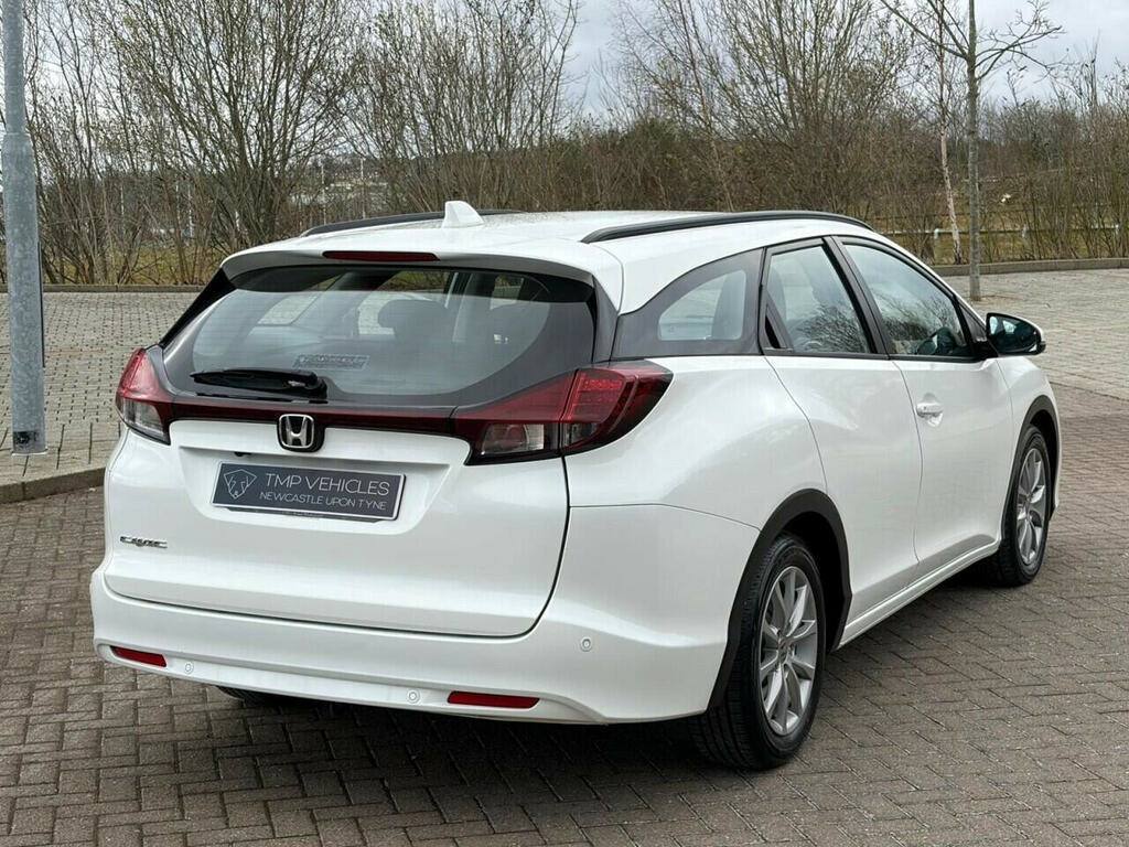 Honda Civic 1.6 I-dtec Se Plus Tourer Euro 5 White #2