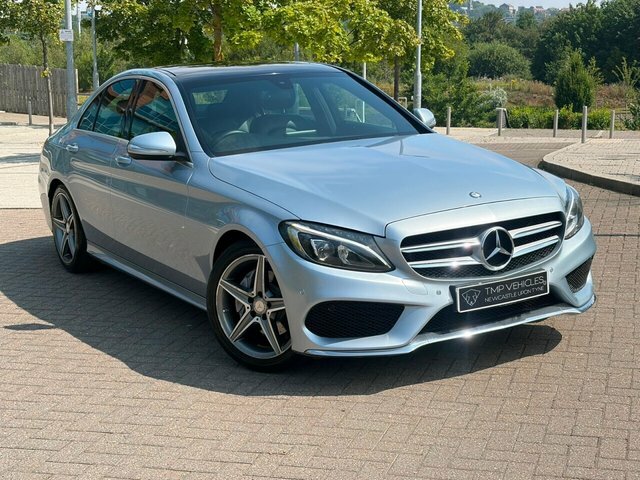 Mercedes-Benz C Class 2015 2.0 C200 Amg Line Saloon 7G-tronic Silver