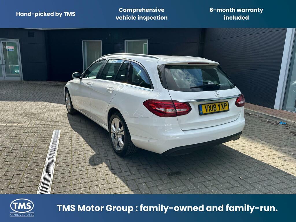 Mercedes-Benz C Class 2.0 C200 Se Executive Edition G-tronic Euro 6 S VX18YXP White #3