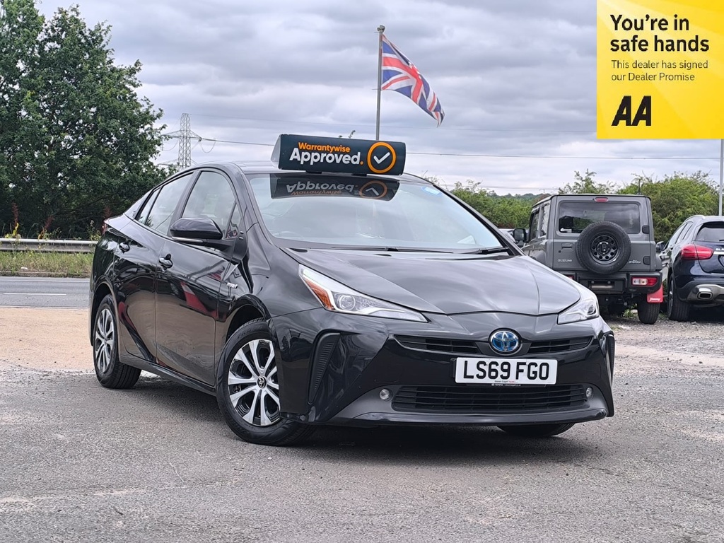 Toyota Prius 1.8 Hybrid 201969 Vvti Active 5 Seats Ulez F Black