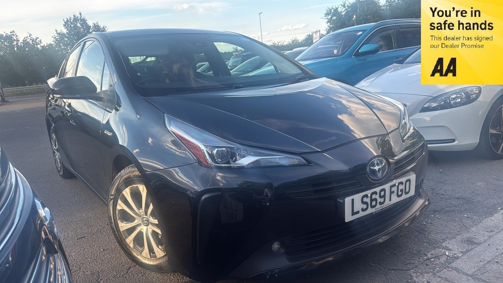 Toyota Prius 1.8 Hybrid 201969 Vvti Active 5 Seats Ulez F Black