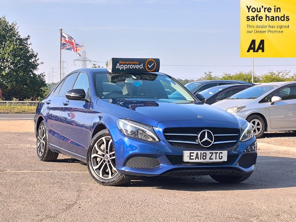 Mercedes-Benz C Class 2.0 Plugin Hybrid 201818 C350e 6.4Kwh Sport Pre Blue