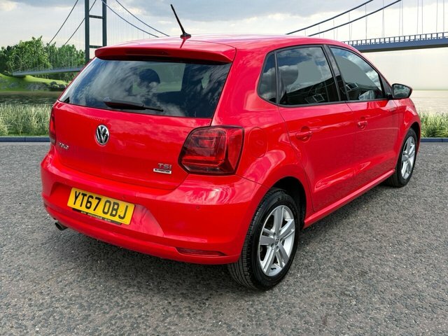 Volkswagen Polo 1.2 Tsi Match Edition Hatchback YT67OBJ Red #3
