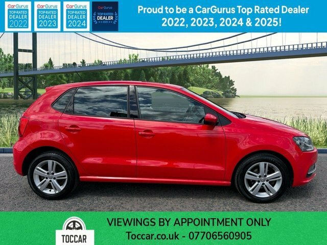 Volkswagen Polo 1.2 Tsi Match Edition Hatchback YT67OBJ Red #2