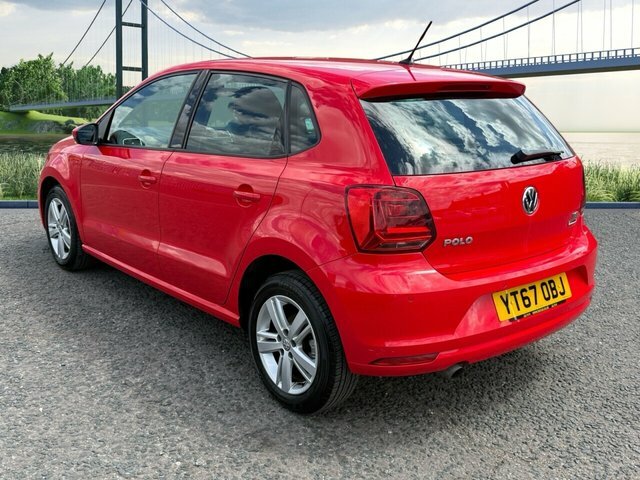 Volkswagen Polo 1.2 Tsi Match Edition Hatchback YT67OBJ Red #5
