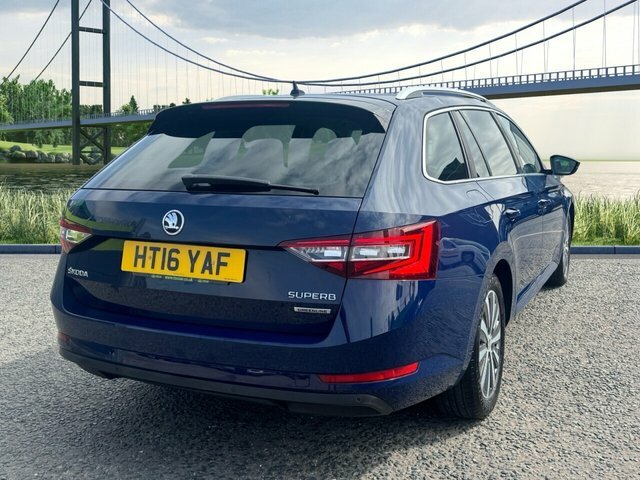 Skoda Superb 1.6 Tdi Greenline Se L Executive Estate Blue #3