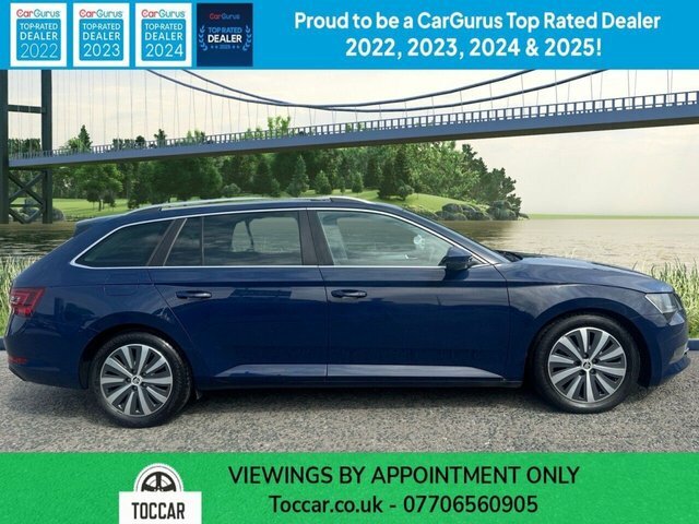 Skoda Superb 1.6 Tdi Greenline Se L Executive Estate Blue #2