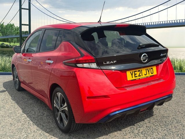 Nissan Leaf 40Kwh Tekna Hatchback 150 Ps YE21JYO Red #5