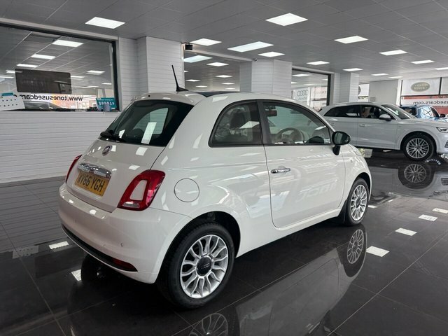 Fiat 500 Hatchback WV66YGH White #2