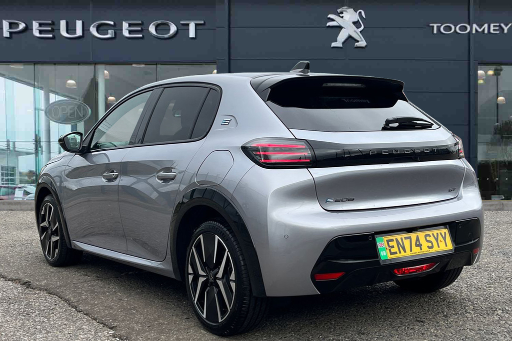 Peugeot e-208 50Kwh Gt Hatchback 11Kw Charger Grey #3
