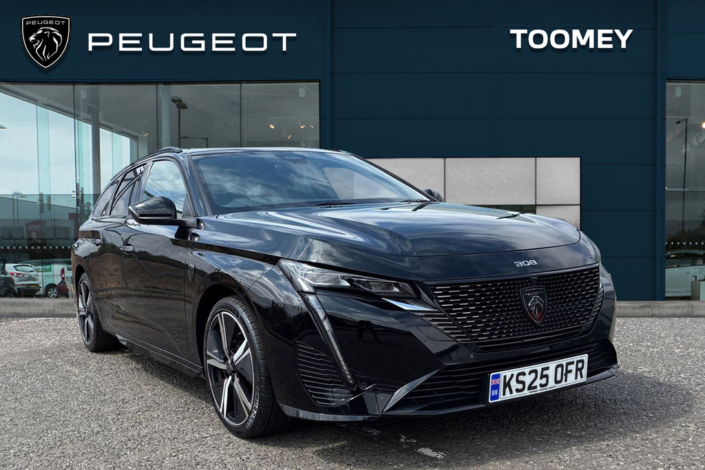 Peugeot 308 SW 1.2 Gt Estate Hybrid E Dsc6 Euro 6 Ss Black