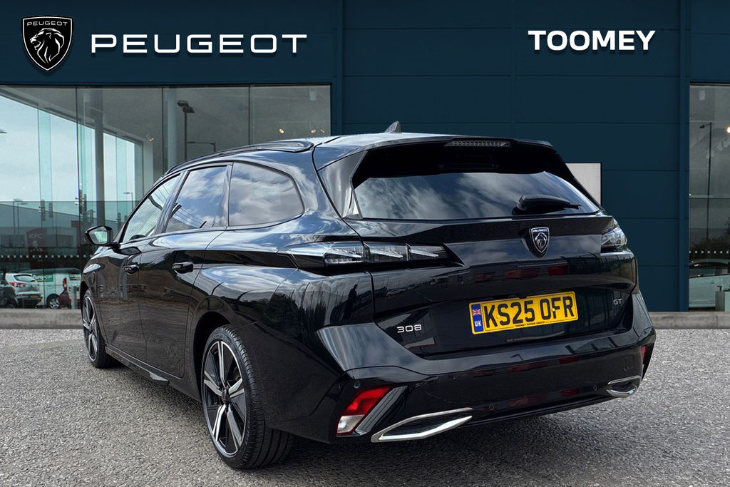 Peugeot 308 SW 1.2 Gt Estate Hybrid E Dsc6 Euro 6 Ss Black #3