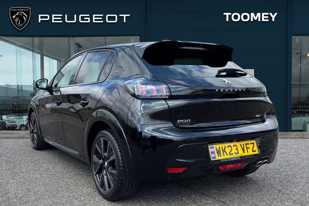 Peugeot 208 1.2 Puretech Gt Hatchback Eat WK23VFZ Black #3