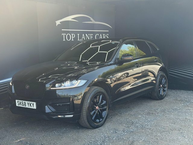 Jaguar F-Pace 2018 2.0 D180 R-sport Awd Euro 6 Ss SK68YKY Black #6