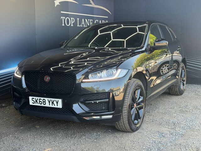 Jaguar F-Pace 2018 2.0 D180 R-sport Awd Euro 6 Ss SK68YKY Black #3